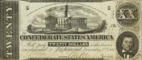 p53d from Confederate States of America: 20 Dollars from 1862